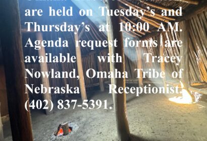 Omaha Tribe of Nebraska Called Meetings