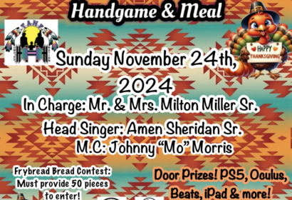 Annual Community Thanksgiving Handgame & Meal